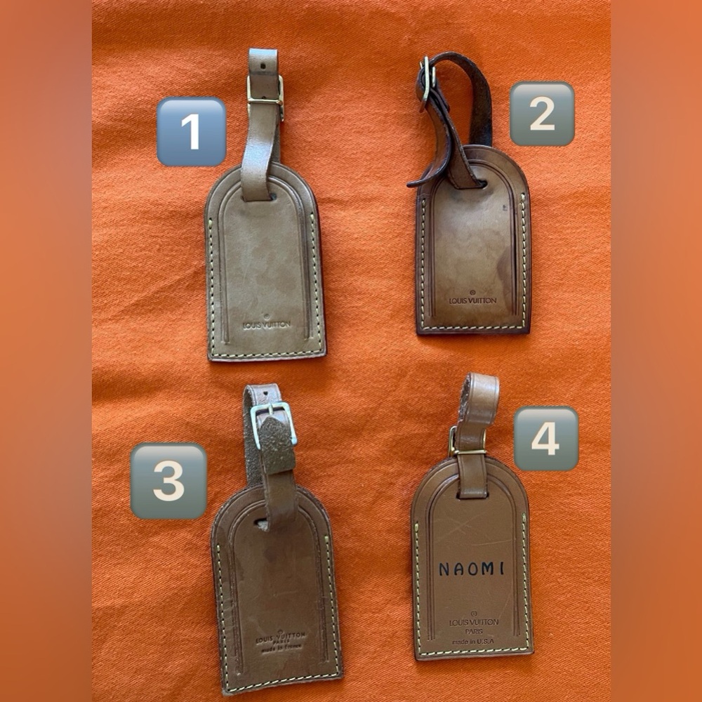 Authentic Luggage LV Tags